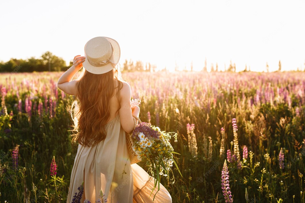 young-woman-straw-hat-dress-with-bouquet-lupine-flowers_8353-8224